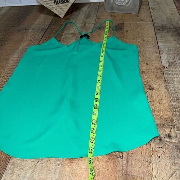 J. Crew Cami Racerback green tank top blouse size M - Picture 6 of 9